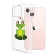 thumbnail image 2 of WIRESTER Soft TPU Clear Case Slim Protective Cover for Apple iPhone 13 mini 5.4" 2021, Clear Dragonfly Frog, 2 of 3