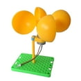 thumbnail image 1 of DIY Wind Turbine Generator Kit DC 0.1V-3V Generator with Holder Blades Brushless Motor Mini Dynamo Generator Teaching,1 * DIY Wind Turbine Generator Kit,Yellow, 1 of 6