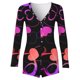thumbnail image 5 of Mono corto con solapa abotonada funcional estampado con botones para mujer a la moda para adultos Pompotops ulkah936511, 5 of 5