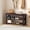 Brown, variant on Taoset 35" Large Entryway Storage Bench, 3-Tier Extra Wide Shoe Rack Organizer, Spacious Living Room Shelf & Bed End Bench, Heavy Duty Capacity Utility Stand for Mudroom, Black