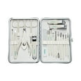 thumbnail image 4 of Éclat Manicure Pedicure Kit for Men & Women, 18Pcs Finger & Toe Nail Care Tools Includes Nail Clipper Cutter, Tweezer, File, Cuticle Pusher, Personal Care Professional Grooming Set With Travel Case, 4 of 6