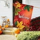 thumbnail image 5 of Bandera de jardín de otoño de 30 x 45 cm con diseño de calabaza, hoja de arce y anciano. Decoración de Acción de Gracias. Bandera pequeña para patio. Banderas de lino., 5 of 7