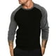 thumbnail image 1 of Blusas y camisas de manga larga con cuello redondo para hombre, blusas casuales de moda con cuello en V y manga larga, blusas transpirables para hombre, 1 of 7