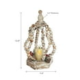 thumbnail image 3 of Led Wood Beaded Squash Open Lantern, 3 of 3