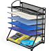 thumbnail image 3 of SimpleHouseware 6 Trays Desktop Document Letter Tray Organizer, Black, 3 of 5