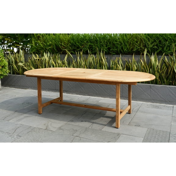 Amazonia Teak Oval Dining set - Seats 10
