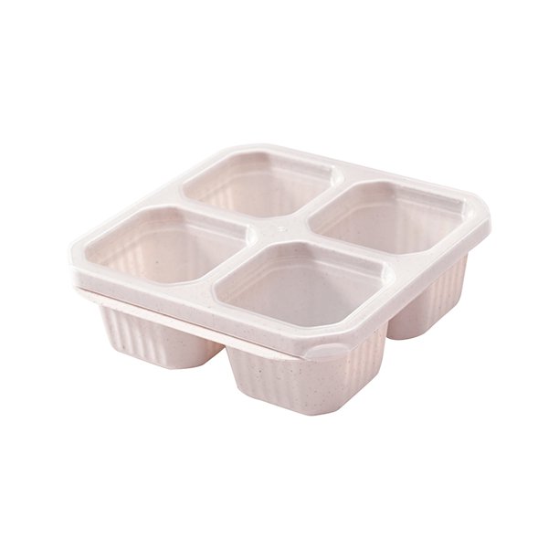 Buy 2 get 10% off Snack Container, 4 Compartments, Lunch Snack Box, Reusable Meal Prep Container For Adults, Toddlers