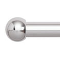 thumbnail image 1 of 1 Inch Adjustable Standard Decorative Curtain Rod,Stainless Steel Single Curtain Rod Set with with Round Ball Finials，30 to 82 Inch, 1 of 7