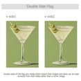 thumbnail image 4 of Yayeee Garden Flag 12" x 18" Double Sided Outdoor Yard Lawn Holiday Decorations, Martini with Olive, 4 of 6
