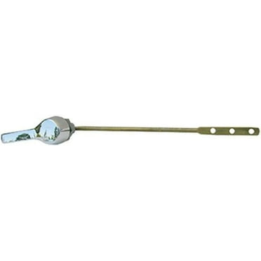 LASCO 04-1763 Deluxe Metal Handle Die Cast Nut and Thread Brass Arm Toilet Flush Lever, Chrome Plated