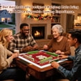 thumbnail image 6 of Mahjong Mat 31.5" x 31.5" Whimsical Forest Dance Anti-Slip and Noise Reduction Symmetry Design Mahjong Tiles Table Cover for Dominoes Poker Card Board and Tile Games, 6 of 8