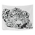 thumbnail image 2 of EREHome Lay The Snow Leopard Home Decoration Wall Tapestry 60x51 inches, 2 of 4