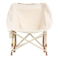 thumbnail image 4 of GCI Outdoor Fleece Rocker Sherpa Rocking Camping Chair with Cup Holder, Natural, 4 of 13