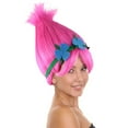 thumbnail image 5 of HPO Adult Women's Princess Troll Wig – Pink Pointy Cosplay Hair with Flower Crown for Halloween & Party, 5 of 9