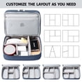 thumbnail image 4 of Electronics Organizer, Mygreen Electronic Accessories Double Layer Travel Cable Organizer Cord Storage Bag for Cables, iPad Mini ,Power Bank, USB Flash Drive and More Gray, 4 of 7