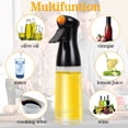 thumbnail image 4 of Rociador de aceite de cocina, rociador de aceite de oliva - Boquilla giratoria de vidrio Dispensador de rociador de aceite Gadget de cocina, utilizado para freidora, ensalada, hacer, hornear, freír, barbacoa (200 ml) Sincero Electrónica, 4 of 5