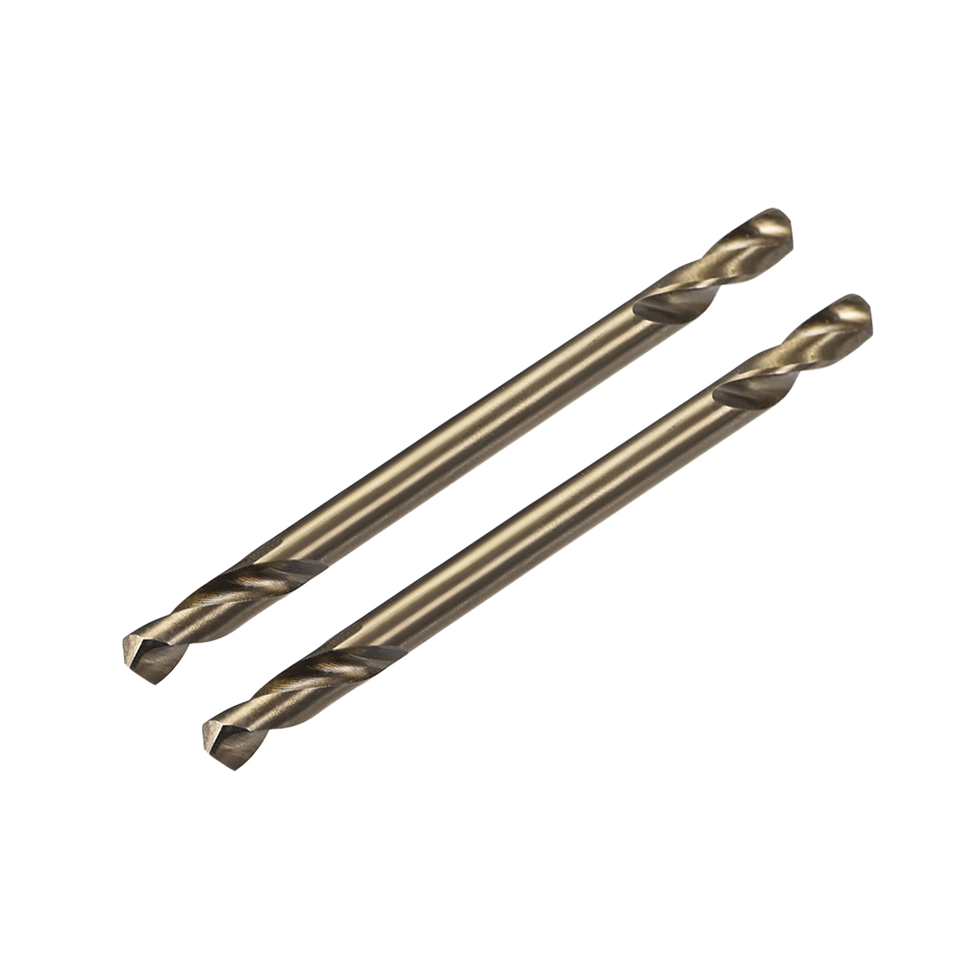 HSS Twist Double End Drill Bits Titanium Coating Straight Shank Spiral Rotary Tool 3.2mm