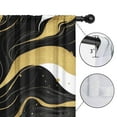 thumbnail image 4 of Blackout Kids Curtains,Black White and Gold Marble Childrens Insulated Curtains Set Of 2,Bedroom Essentials,Toddler Room Decor 42x54in(106x137cm), 4 of 4