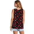 thumbnail image 2 of FUIALDOLG Red Love Hearts Tank Tops for Women Summer Classic Vest Valentines Day Lady Sleeveless T-shirt Basic Blouse Beach Vacation Outfit Soft Comfortable Lady Pleated Tunic Tops Y2K Outfits,4XL, 2 of 7