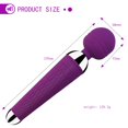 thumbnail image 4 of TLUDA Rechargeable Personal Massager Vibrating Wand Massager for Women, Purple, 4 of 9