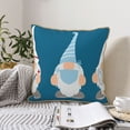thumbnail image 4 of KLL Nurse Doctor Gnomes Decorative Throw Pillow Covers Velvet Soft for Couch Sofa Bedroom Living Room Outdoor (No pillow core)- 20"x20", 4 of 5