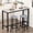 39.3"Gray, variant on LinkRomat 39.3" Bar Table Set for 2,Faux Marble Pub Height Table with 2 Upholstered Stools,Compact Dining Table Set for Living Room,Kitchen,Bar,Gray
