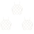 thumbnail image 1 of 3X Cadena del Cuerpo de Halterneck de la Mujer Bralette Bikini Sujetadores de Collares Estómagos (Oro), 1 of 10