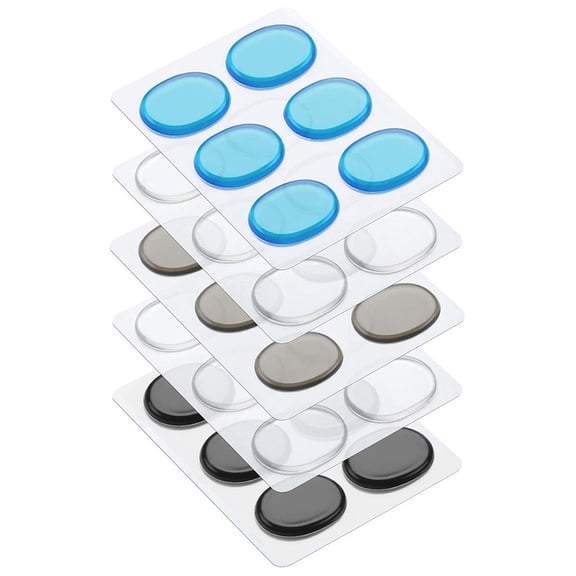 PAMINGONO Sound Dampening Pads Silicone For Practice 5 Sheets 30Pcs 1.3X1Inch