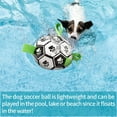 thumbnail image 3 of Dog Toys Soccer Ball with Grab Tabs, Interactive Dog Toys for Tug of War, Dog Tug Toy, Dog Water Toy, Durable Dog Balls for Small & Medium Dogs（6 Inch）, 3 of 5