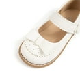 thumbnail image 6 of Ccpelsie Girls Mary Jane Sequins Flats Wedding Party Princess Ballet Shoe Kid Rubber Sole Prewalker Toddler Shoes(White,11.5), 6 of 9