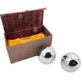 thumbnail image 3 of TaktZeit Chinese Exercise Balls Baoding Balls Stainless Steel Hand Exercise Massage Balls Hand Strengthening 2.09", 3 of 6