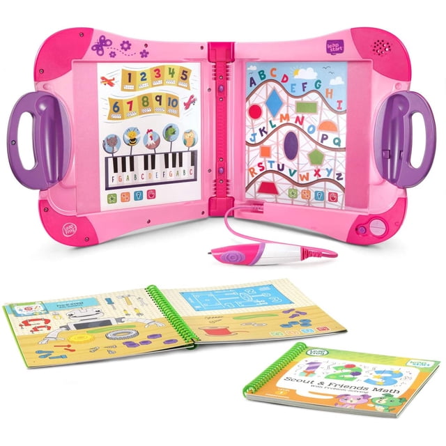 Libro Interactivo LeapStart LeapFrog 80-602180 Aprendizaje Lectura Conteo Resolución de Problemas Rosa para Niñas LeapFrog 80-602180