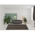 thumbnail image 3 of 8' X 11' Blue Red Ivory And Gold Oriental Power Loom Stain Resistant Area Rug With Fringe, 3 of 5