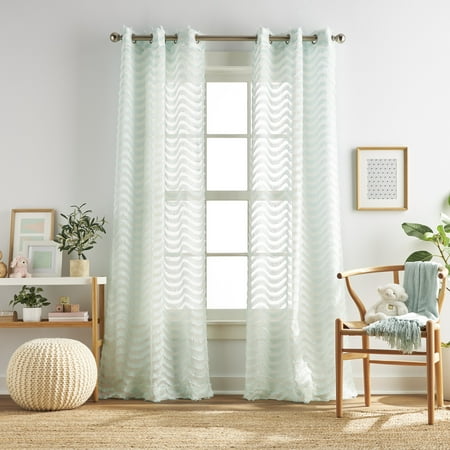 UPC: 0646998701408 | Dream Factory Lottie Grommet Panel Aqua 37 x 84 (2 piece set)