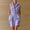 Purple, variant on Women's Summer Solid Color Sleeveless Romper Collared V-Neck Button-Down Casual Short Jumpsuit with Pockets Purple XXL(XXL)