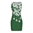 thumbnail image 4 of SMihono Robe d'Été Grande Taille pour Femmes 2023 Mode Décontractée d'Été Sans Manches Coupe Ajustée Imprimée Col Rond Robe, 4 of 5