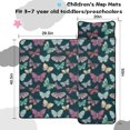 thumbnail image 5 of Colorful Butterfly Pattern Teens Toddler Nap Mat with Pillow, Sleeping Mat Bag for Preschool Daycare 50"x20", 5 of 6