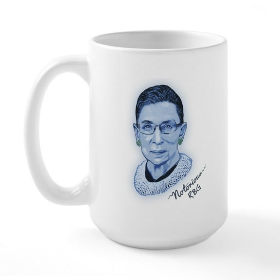CafePress - Notorious RBG II Large Mug - 15 oz Ceramic Large White Novelty Mug