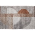 thumbnail image 2 of Addison Rugs Mayfield Premium Machine Washable Transitional Geometric Taupe Rectangle Rug, 1'8" x 2'6", 2 of 6