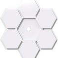 thumbnail image 2 of 20"OD x 2"ID x 7"C x 1"P Daisy Architectural Grade PVC Contemporary Ceiling Medallion, 2 of 4