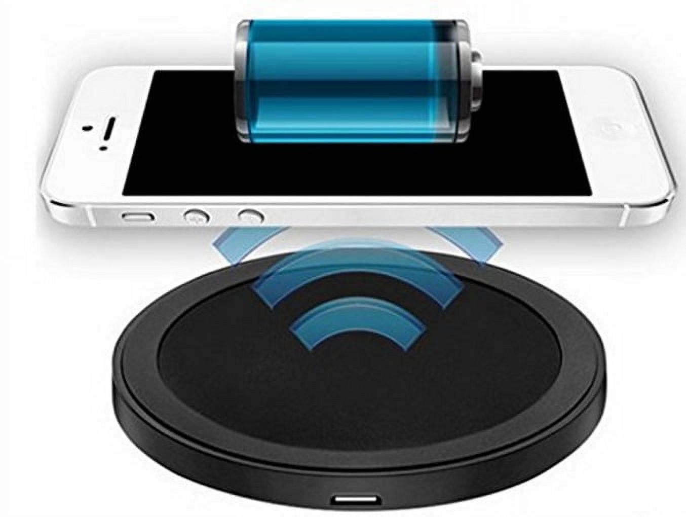 10W Fast Wireless Charger Charging Compact Pad Slim Adapter Non-Slip R1X for iPhone 8 PLUS X - LG G6, V30 - Samsung Galaxy Note8, S6 Edge Edge+ S7 Edge S8 S8+, S9 S9+