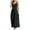 Black womens dresses, variant on Wycnly Womens Dresses Beach Casual Loose Hem Pocket Spaghetti Strap Long Dresses Sleeveless Crewneck Solid Maxi Summer Dress Black S Clothes