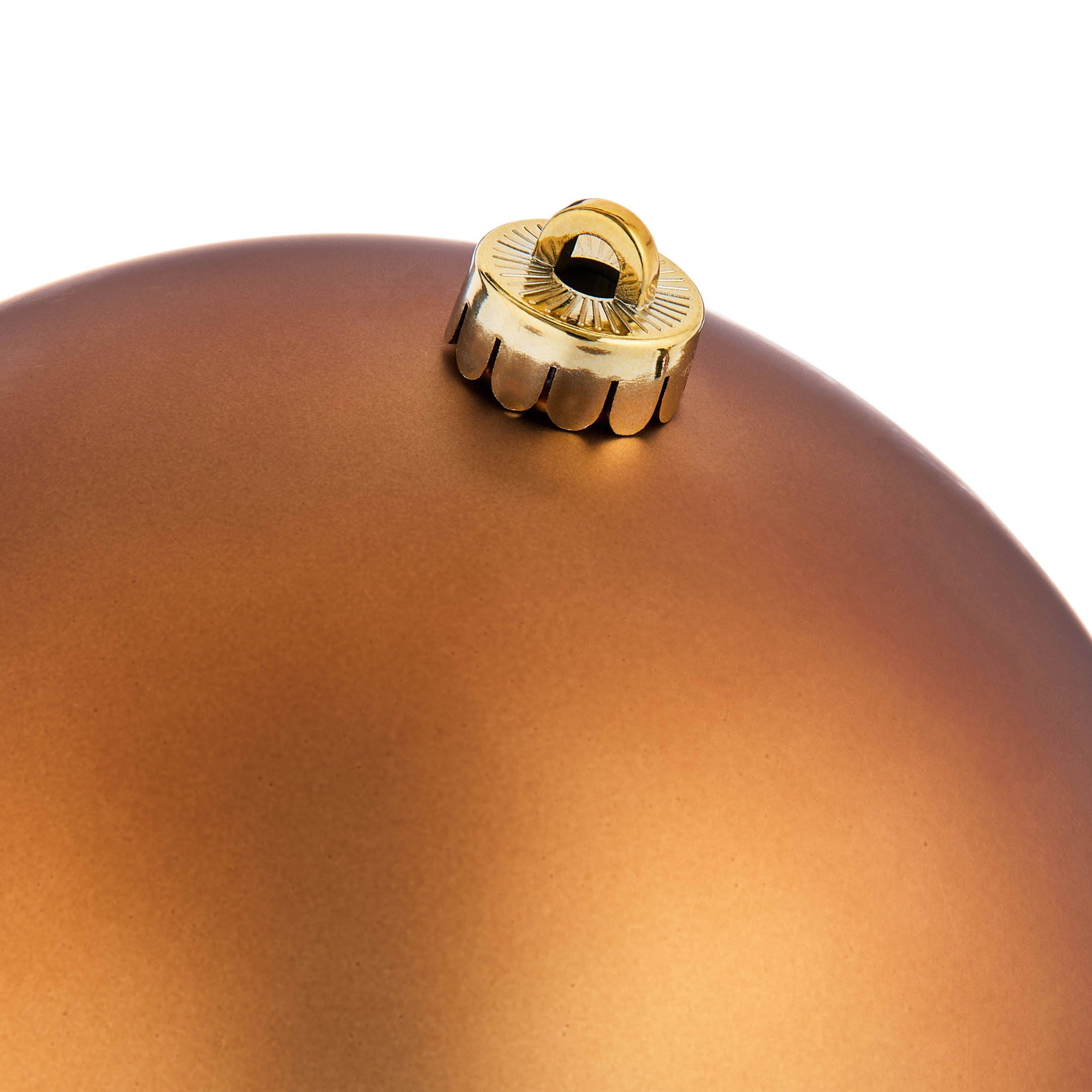 2-Count Bronze Jumbo Ball Shatterproof Christmas Ornaments, 8.5", by Holiday Time