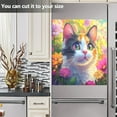 thumbnail image 6 of Magnetic Dishwasher Decal - 23x26 Inches ， Single-Sided Print, Cuttable, for Dishwasher, Refrigerator, and Other Metal Surfaces，A Cute Calico Cat, 6 of 6