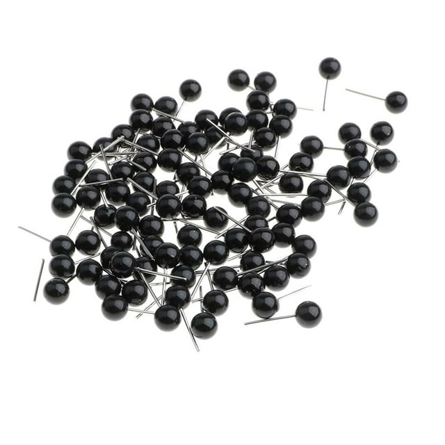 Kits de 100 ojos de plástico de 4-14 mm para osos de peluche, muñecas y fieltro con aguja. 5 mm