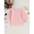 thumbnail image 4 of Wassery Baby Girls Christmas Sweatshirts Santa Claus Print Long Sleeve Pullover 6M 12M 18M 24M 3T Toddler Spring Autumn Loose Fit Tops Infant Christmas Clothes, 4 of 9