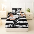 thumbnail image 4 of Erosebridal Sport Soccer Gaming Twin Sheet Sets 3pcs for Kids Boys,Teens Abstract US Flag Bedding,Lightweight Room Decor, 4 of 5