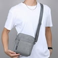 thumbnail image 4 of Men's Messenger Bag - Crossbody Shoulder Bags Travel Bag Man Purse Casual Sling Pack for Work Business Daily Life (Gray), 4 of 6