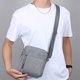 thumbnail image 4 of Bolsa de pecho | Bolsa deportiva cruzada de nailon con múltiples bolsillos | Correa ajustable para correr y uso diario | Gris, negro, morado y azul, 4 of 6