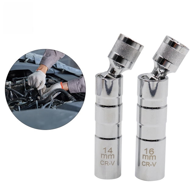Magnetic Universal Spark Plug Socket Tool - 16mm Thin-Walled Design, Durable High-Quality Material, Easy Insertion & Removal, Compact Size for Car Maintenance & Repair, Ideal for Mechanics and